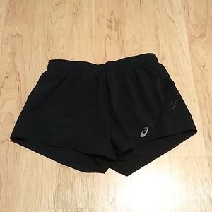 Asics Running Shorts Women's Medium Black Built-in Spandex